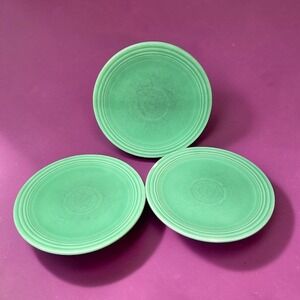 Fiestaware Light Green Salad Plates, Set of 3, Replacement Tableware Vintage HLC